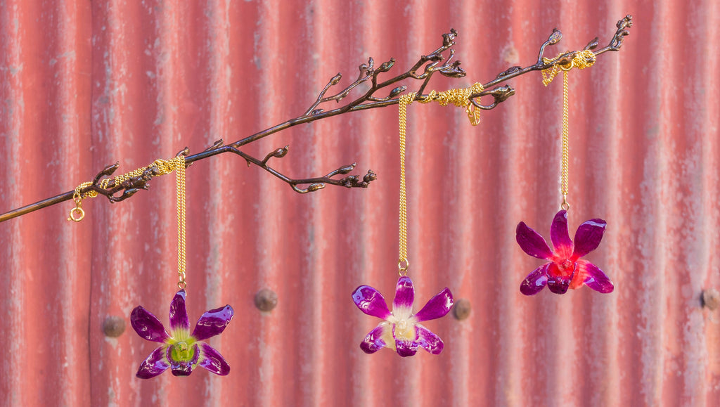 In My Jewellery Box - Petite Dendrobium Orchid Pendants