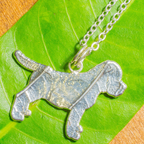 Silver Dog Pendant