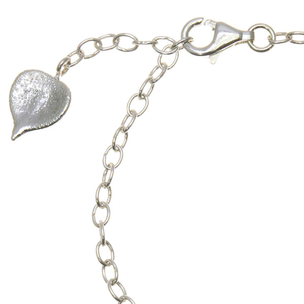 Fine Silver Trichoglottis Orchid Charm Bracelet