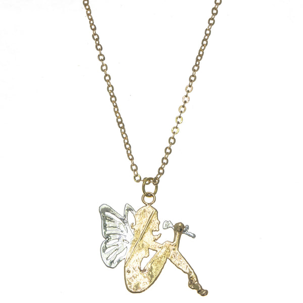 Silver Winged Fairy Pendant