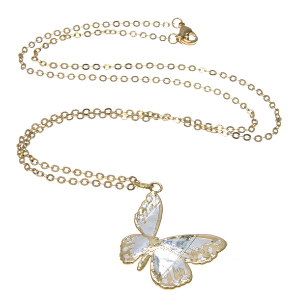 Silver Butterfly Pendant