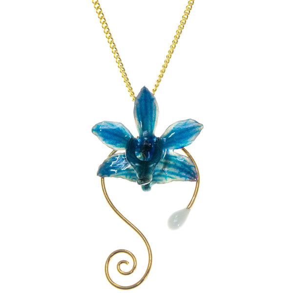Doritis Orchid Pendant - Blue