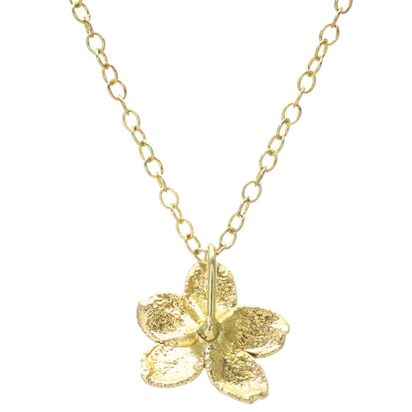 Miniature Gold Water Jasmine Pendant