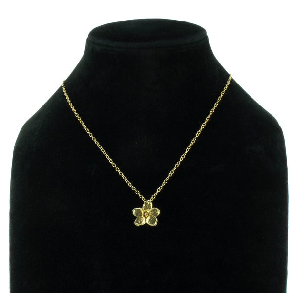 Miniature Gold Water Jasmine Pendant