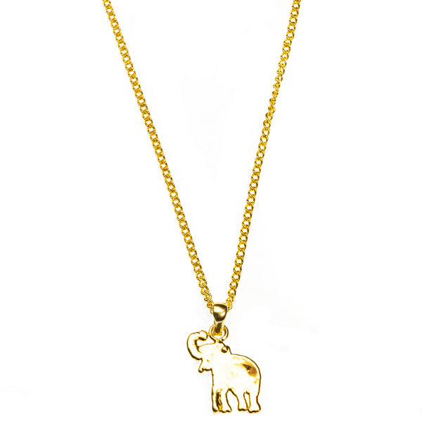 Miniature Gold Elephant Pendant
