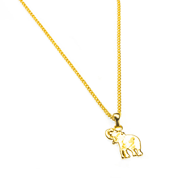Miniature Gold Elephant Pendant