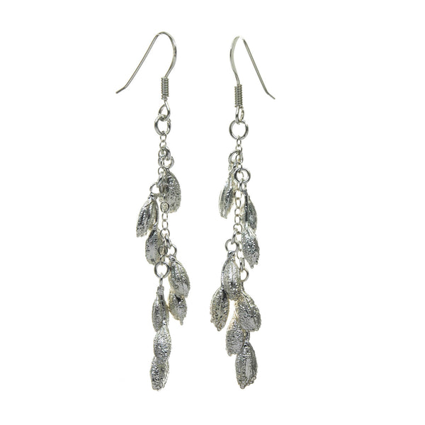 Silver Rice Grain Earrings