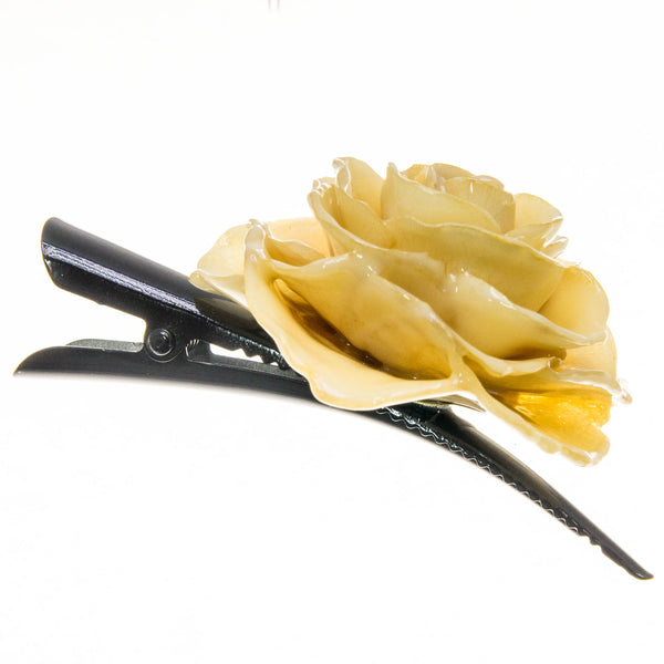 Rose Hairclip - Cream