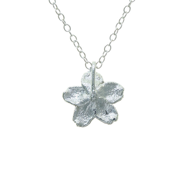 Miniature Silver Water Jasmine Pendant