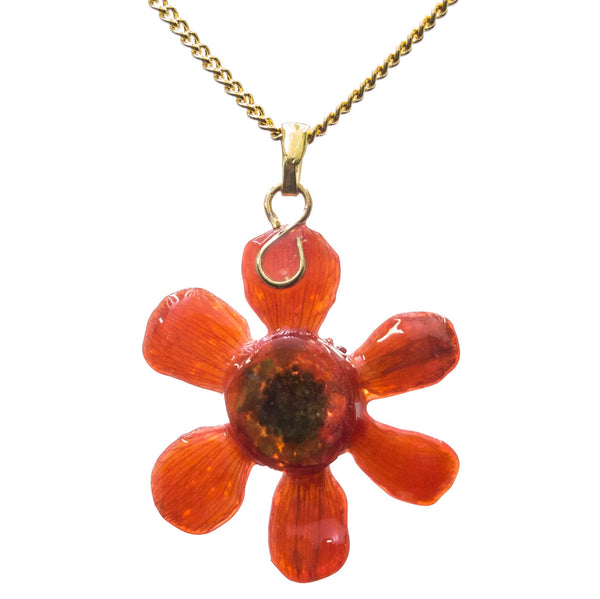 Zinnia Pendant - Red