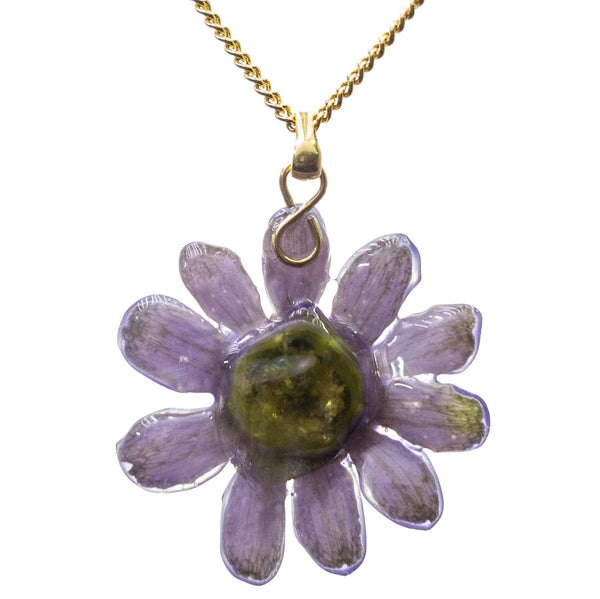 Zinnia Pendant - Purple