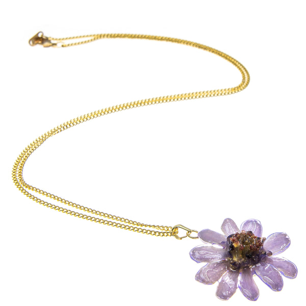 Zinnia Pendant - Purple