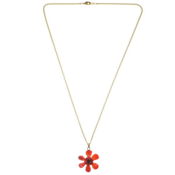 Zinnia Pendant - Red